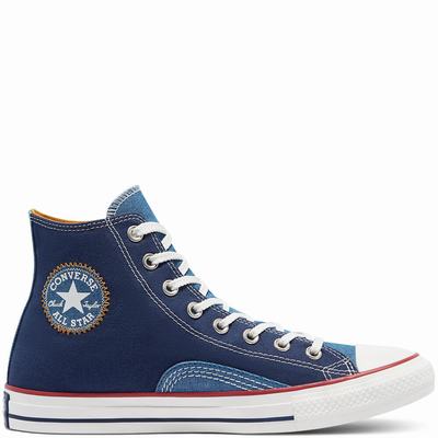 Converse Indigo Boro Chuck Taylor All Star - Naisten Matalavartiset Tennarit - Laivastonsininen/Valk